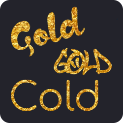 Gold inscription in a beautiful font