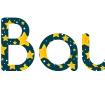 Header Rays: Create a unique logo word with a starry background