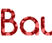 Online inscription for March 8 or Valentine's Day: Background of hearts and Font Comfortaa