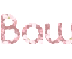 Delicate lettering with sakura background: create your own unique design using png Font Comfortaa