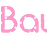 Create an elegant png lettering on a pink background with Font Comfortaa