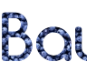 Online inscription with blueberries: Font Comfortaa