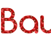 Create beautiful strawberry letters online - using font Comfortaa