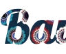 Your inscription online with abstract background - Font Lobster