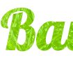 Write online a beautiful title from letters with a lime background - Font Lobster