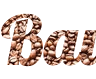 Create your own png inscription online in the form of coffee beans - beautiful Font Lobster