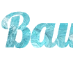Your inscription online with a sea background - beautiful png Font Lobster