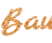 Online generator of inscriptions with a bread crust texture in a beautiful font