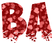 Font with a beautiful png background