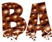 Font with a beautiful png background